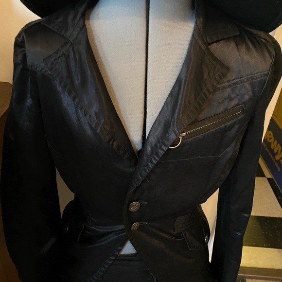 Vintage Black Satin Embroidered Diesel Moro Jacket - Picture 2 of 4